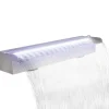 vidaXL Rektangulärt Vattenfall Poolfontän med LEDs i rostfritt stål 60 cm