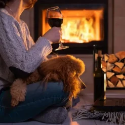 New Relaxdays Trävagn, 2 i 1, stockkorg med hjul, stål, upp till 45 kg, transport & förvaring, svart Tillbehör Till Vedeldade Kaminer & Öppna Spisar