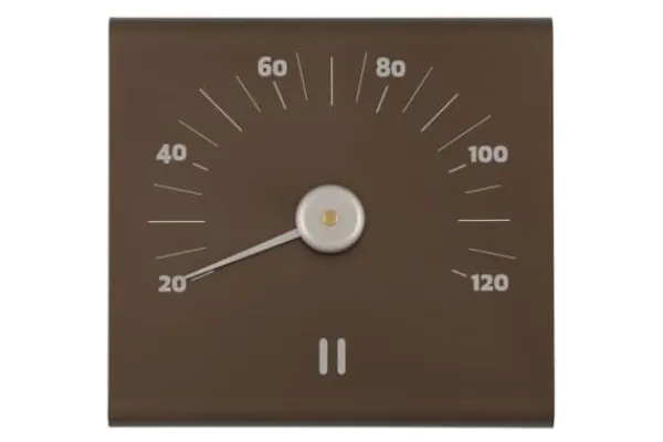 Hot Relaxed bastu-termometer, aluminium, tjära Bastu