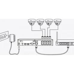 Discount Reolink NVS8-8MB4 4K UltraHD PoE övervakningssystem Säkerhetsmonitorer & Videokameror
