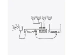 Reolink NVS8-8MD4, Kabel, Kupol-formad, RJ-45, Inomhus / utomhus, 700 LM, 6500 K