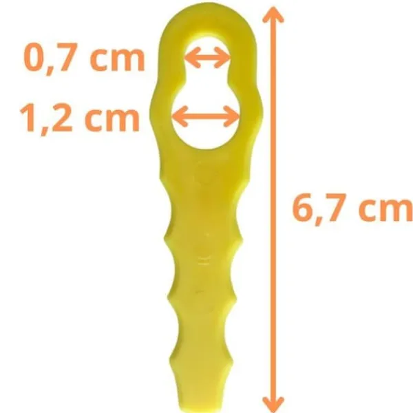 Reservblad - Phonillico® - RAC155 RAC157 RAC158 - 50 stycken - Kompatibel med Ryobi - 6,7 cm