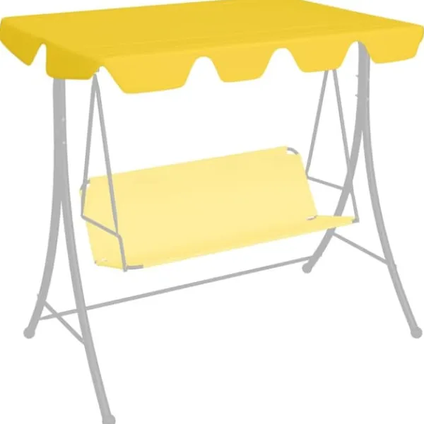 Discount Reservtak för hammock - Vattentåligt tyg | Färg: Gul | Storlek: 188/168x145/110 cm Tält & Lusthus