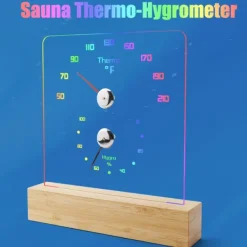 Online RGB bastutermometer - exakta temperatur- och luftfuktighetsavläsningar Bastu