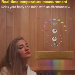 Online RGB bastutermometer - exakta temperatur- och luftfuktighetsavläsningar Bastu