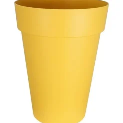 Outlet RIVIERA SOLEILLA blomlåda - Plast - Höjd 53 cm - Gul Krukor & Växtbehållare