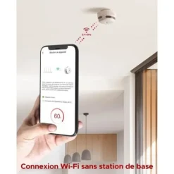 Discount Rökdetektor - X-Sense - XS01-WX - Utbytbart batteri - Wi-Fi 2,4 GHz - Fotoelektrisk Rök- & Koloxiddetektorer