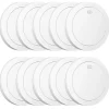 Best Röksensor, 10 års batteri, 85 dB larmvolym,10 STK Rök- & Koloxiddetektorer