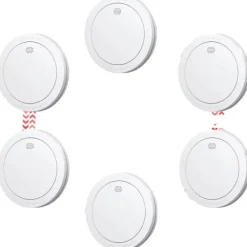 Best Röksensor, 10 års batteri, 85 dB larmvolym,6 STK Rök- & Koloxiddetektorer
