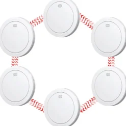 Best Röksensor, 10 års batteri, 85 dB larmvolym,6 STK Rök- & Koloxiddetektorer