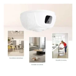 Clearance Röksensor falsk övervakningskamera WiFi HD ljud i båda riktningar Falska Övervakningskameror