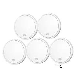 Röksensor, 10-årigt batteri, 85 dB larm,5PC
