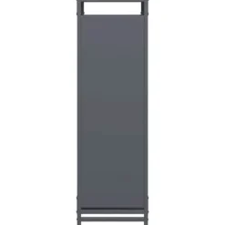 Online Robust vedställ i kallvalsat stål - Håller veden organiserad | Storlek: 44x28x90 cm | Färg: Antracit Tillbehör Till Vedeldade Kaminer & Öppna Spisar