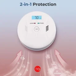 Rook- & CO-melder – 2-in-1 – Batterij – LCD – Alarm 85dB – CDR-803