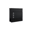 Clearance Rootz Black Mailbox - Letterbox - Postbox - Weather Resistent Protection - Galvanized Steel - 37 x 10,5 x 37 cm Postlådor & Brevlådor