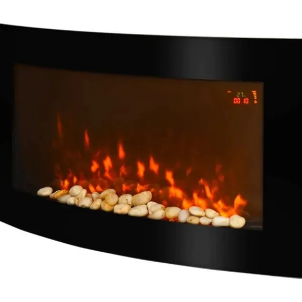 Discount Rootz Elspis - Väggkamin - Öppen spis - 89,2 X 13,5 X 48cm Öppna Spisar