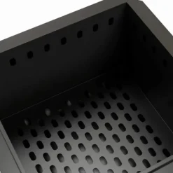 New Rootz Fire Pit - Inklusive poker - Eldfat - Robust konstruktion - Metall & rostfritt stål - Svart - 48L x 48W x 41H cm Öppna Spisar