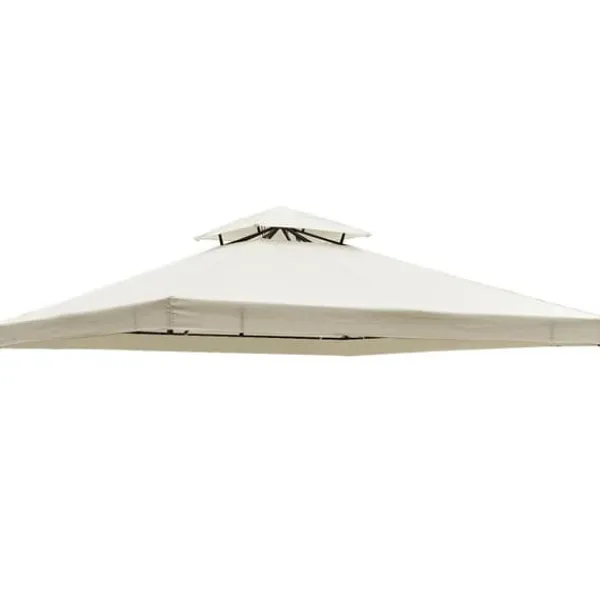 Rootz Gazebo Roof - Replacement Roof - Garden Gazebo - Party Tent - Garden Tent - Cream/white
