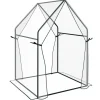 Discount Rootz Greenhouse - Cold Frame Greenhouse - Film Greenhouse - Mini Greenhouse - Stål - Plast - Transparent + Svart - 90 cm x 90 cm x 145 cm Växthus