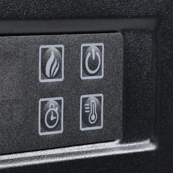 Discount Rootz LED Elektrisk öppen spis - Fristående eldstad - Med Flameffekt - 1800/2000W Interiörvärme - Med träram - Dekorativ öppen spis - MDF - Vit - 113 | CDON Öppna Spisar