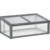Hot Rootz Mini -Greenhouse - Small Garden Greenhouse - Plant Shelter - Good Light Permeability - 100L X 65B X 40H CM Växthus