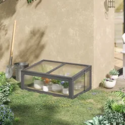 Hot Rootz Mini -Greenhouse - Small Garden Greenhouse - Plant Shelter - Good Light Permeability - 100L X 65B X 40H CM Växthus
