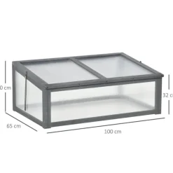 Hot Rootz Mini -Greenhouse - Small Garden Greenhouse - Plant Shelter - Good Light Permeability - 100L X 65B X 40H CM Växthus