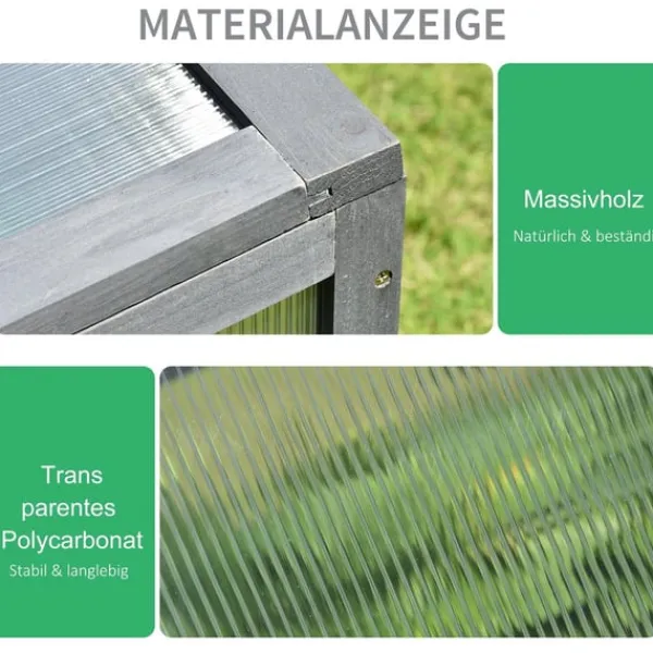 Hot Rootz Mini -Greenhouse - Small Garden Greenhouse - Plant Shelter - Good Light Permeability - 100L X 65B X 40H CM Växthus
