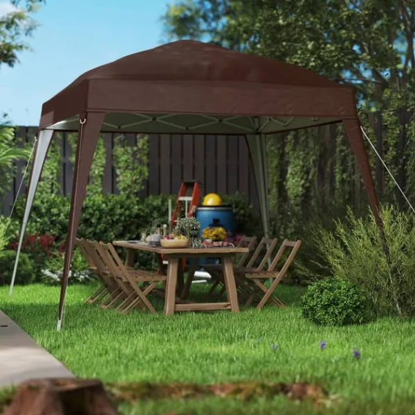 Rootz Pavilion Ersättningstak - Tarpaulin - Tältskydd - UPF50+ Sun Protection - Oxford Fabric - 240cm x 240 cm (överst) 300 cm x 300 cm (bas)