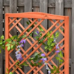 Online Rootz Planteringslåda - Upphöjd säng - Blomsterställ - Granträ - Gul - 60 x 30 x 122,5 cm Valvbågar, Spaljéer, Bersåer & Pergolor
