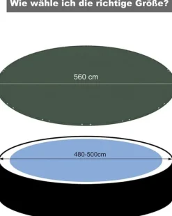 Clearance Rootz Premium Poolskydd - Poolskydd - Poolpresenning - Hållbar, UV- och algskydd, Skräpskydd - Flera storlekar (305 cm till 610 cm diameter) Pool- & Spatillbehör