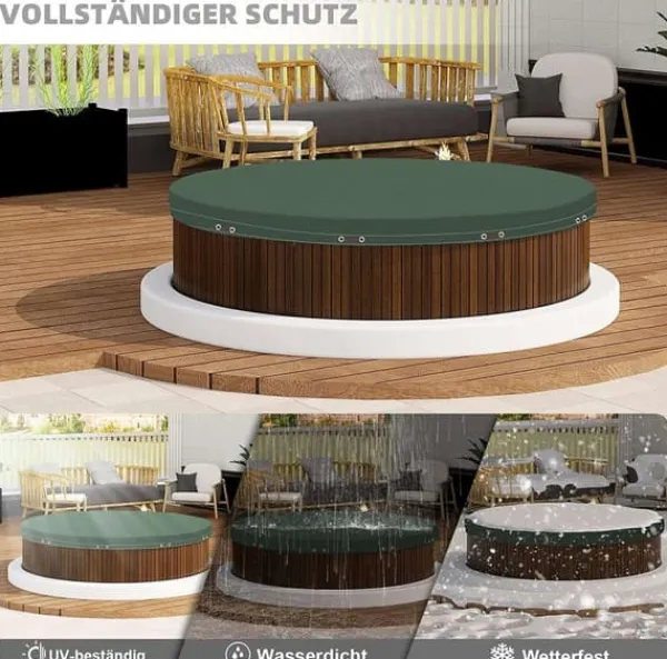 Clearance Rootz Premium Poolskydd - Poolskydd - Poolpresenning - Hållbar, UV- och algskydd, Skräpskydd - Flera storlekar (305 cm till 610 cm diameter) Pool- & Spatillbehör