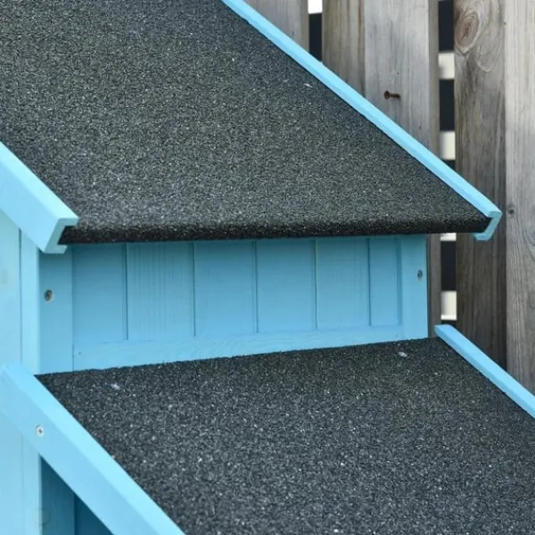 Rootz Trädgårdsbod - Trädgårdsskjul - Trädgårdsskjul - Verktygsskjul för förvaring - Trä - Himmelsblå - 130 x 54,5 x 180 cm
