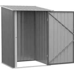 Outlet Rootz Verktygsskjul - Trädgårdsredskapsskjul - Kompakt skjul - Verktygsskjul i metall - Grå - 100 x 103 x 160 cm Skjul, Garage & Carports