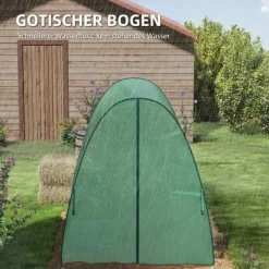 New Rootz välvt växthus - folie tomathus - bärbart växtskydd - stabilitet och optimal ventilation - 1,8 x 1,8 x 2 m Växthus