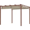 New Rootz 3x3 M Garden Pergola - Terrace Canopy - Patio Cover - UPF30+ Sun Protection - Aluminium Frame - 299x296x232 cm Valvbågar, Spaljéer, Bersåer & Pergolor