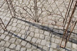 Discount Rose Arch with Fence - Climbing Plant Support - järnhållbarhet, trädgårdsdekorationsport Valvbågar, Spaljéer, Bersåer & Pergolor