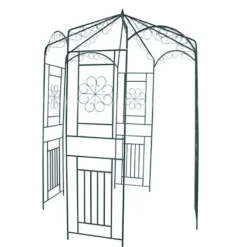 vidaXL Rosenbåge 250 cm mörkgrön