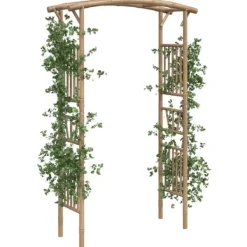 vidaXL Rosenbåge bambu 118x40x187 cm