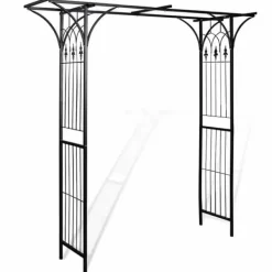 Best Rosenbåge för klätterväxter - Trädgårdsbåge i järn | Storlek: 200x52x204 cm Valvbågar, Spaljéer, Bersåer & Pergolor