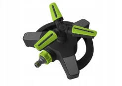 Outlet Roterande trearmad sprinkler på en bas med 8 funktioner, ABS TPR Bevattning