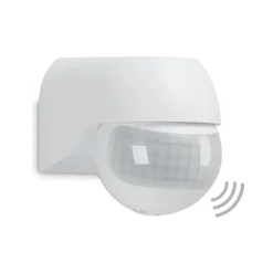 RÖRELSE- OCH SKYMNINGSSENSOR 180° - UTOMHUS - IP44 - VIT - SENSOR 12m