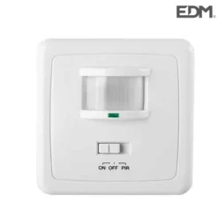 Rörelsedetektor - E3 - Inbyggd - Detektion 140° - Räckvidd 12 Mt - Dimensioner 80x80x34mm Rörelsedetektorer