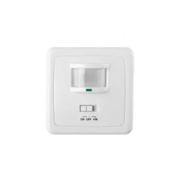 Rörelsedetektor - E3 - Inbyggd - Detektion 140° - Räckvidd 12 Mt - Dimensioner 80x80x34mm Rörelsedetektorer