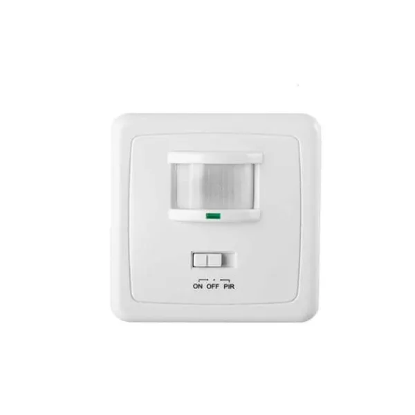 Rörelsedetektor - E3 - Inbyggd - Detektion 140° - Räckvidd 12 Mt - Dimensioner 80x80x34mm Rörelsedetektorer