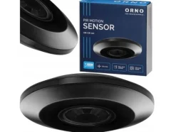 Rörelsedetektor 360 grader IP20, 2000W, ultraplatt - 2,5 cm, svart