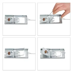 Discount Råttfälla, 2.5x16x8.5 cm, Silver Skadedjursfällor