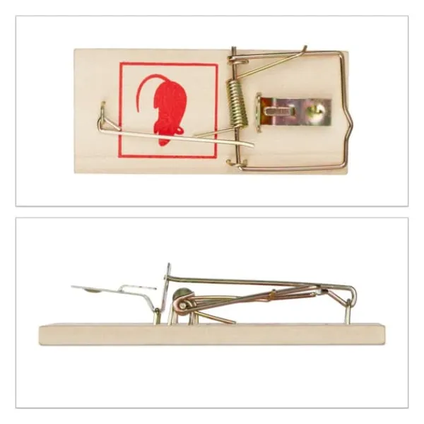 Discount Råttfälleset, 2x10x4,5 cm, Trä Skadedjursfällor
