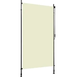 vidaXL Rullgardin utomhus 120x270 cm gräddvit
