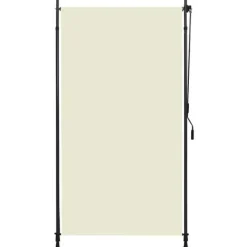 vidaXL Rullgardin utomhus 120x270 cm gräddvit